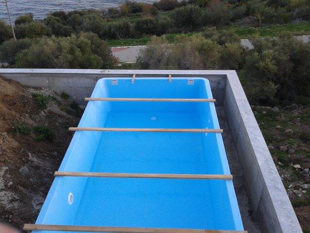 İzmir Çandarlı Fiberglass Polyester Hazır Yüzme Havuzu Çalışmamız