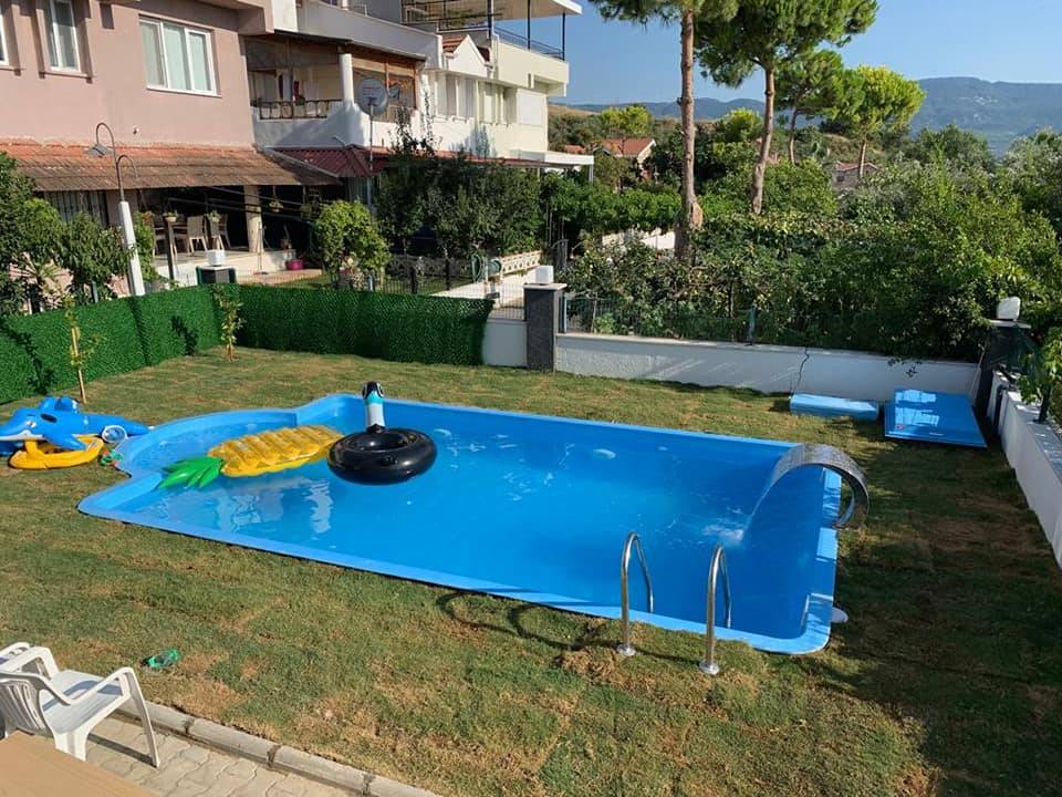 AYDIN/Kuşadası Polyester Moneblok Fiberglas Villa Tipi Yüzme Havuzu Çalışmamız 
